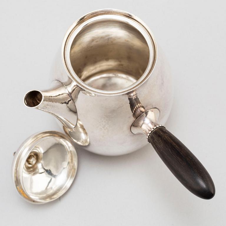 GEORG JENSEN, a sterling silver model 80 coffee pot.