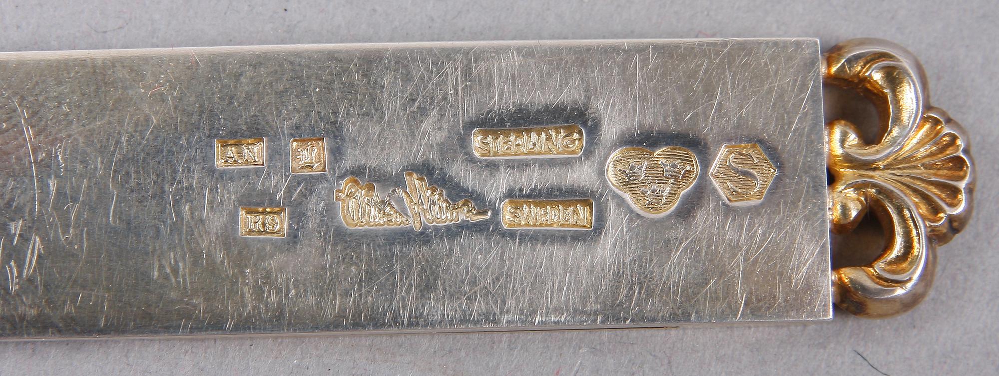 PARTI SILVER, 3 delar, sterling, Wiven Nilsson, Lund, 1967-75. Ca 120 g.