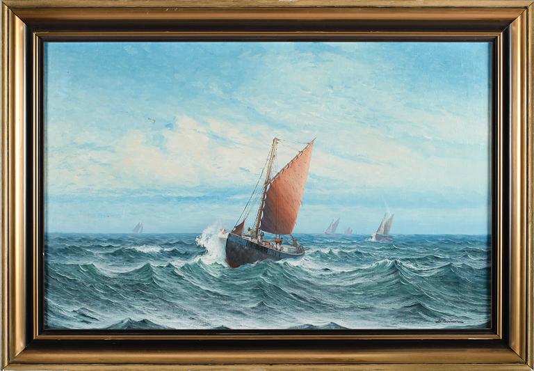 JOHAN OSSIAN-ANDERSSON, olja på duk, signerad.