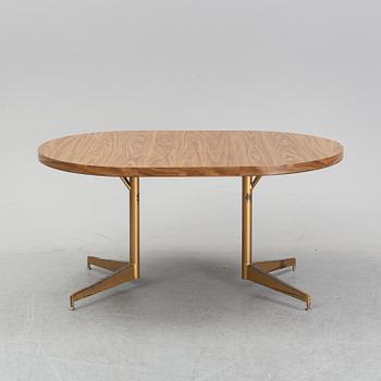 A dining table with four chairs, Walter of Wabash, table dated 1960.