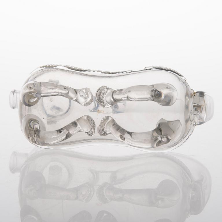 KARAFF, glas, Brännvinshund, 1900-tal.