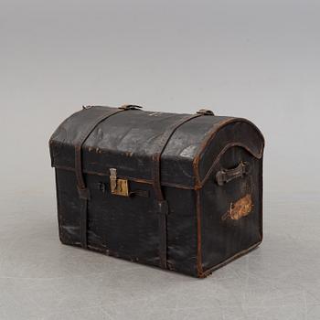 A 19th century rattan chest.