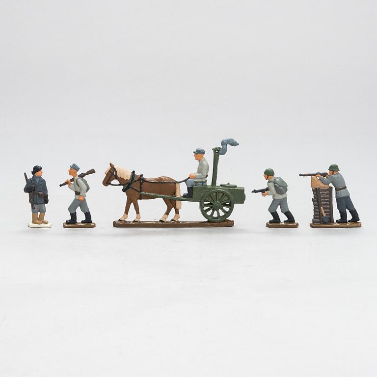 Raimo Heino, 'Suomalainen sotilas', a set of Finnish tin soldiers, Tillander.