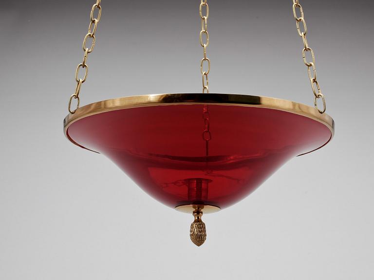 TAKAMPEL, glas, 1900-talets slut. Höjd ca 70cm.