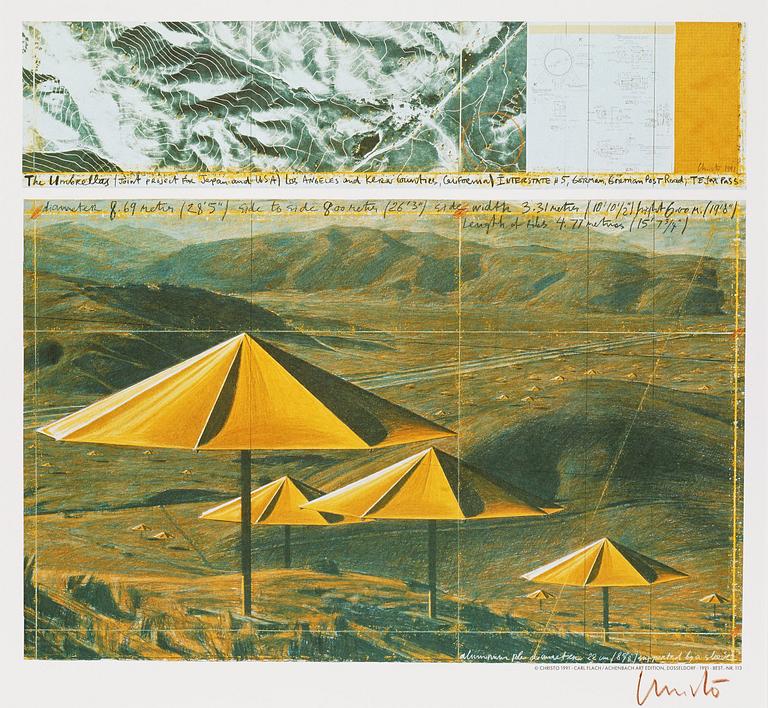 Christo & Jeanne-Claude, "The Umbrellas (Joint project for Japan and USA)".