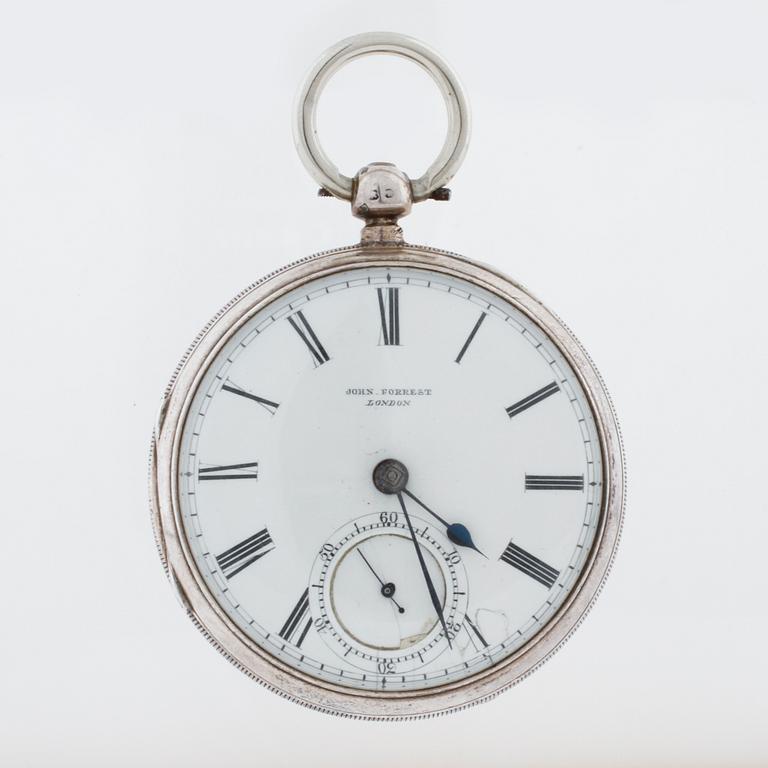 JOHN FORREST, London, pocket watch, 52,5 mm,