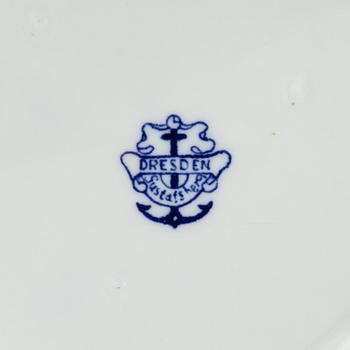 Stig Lindberg, servis, 98 delar, benporslin, "Dresden", Gustavsberg.