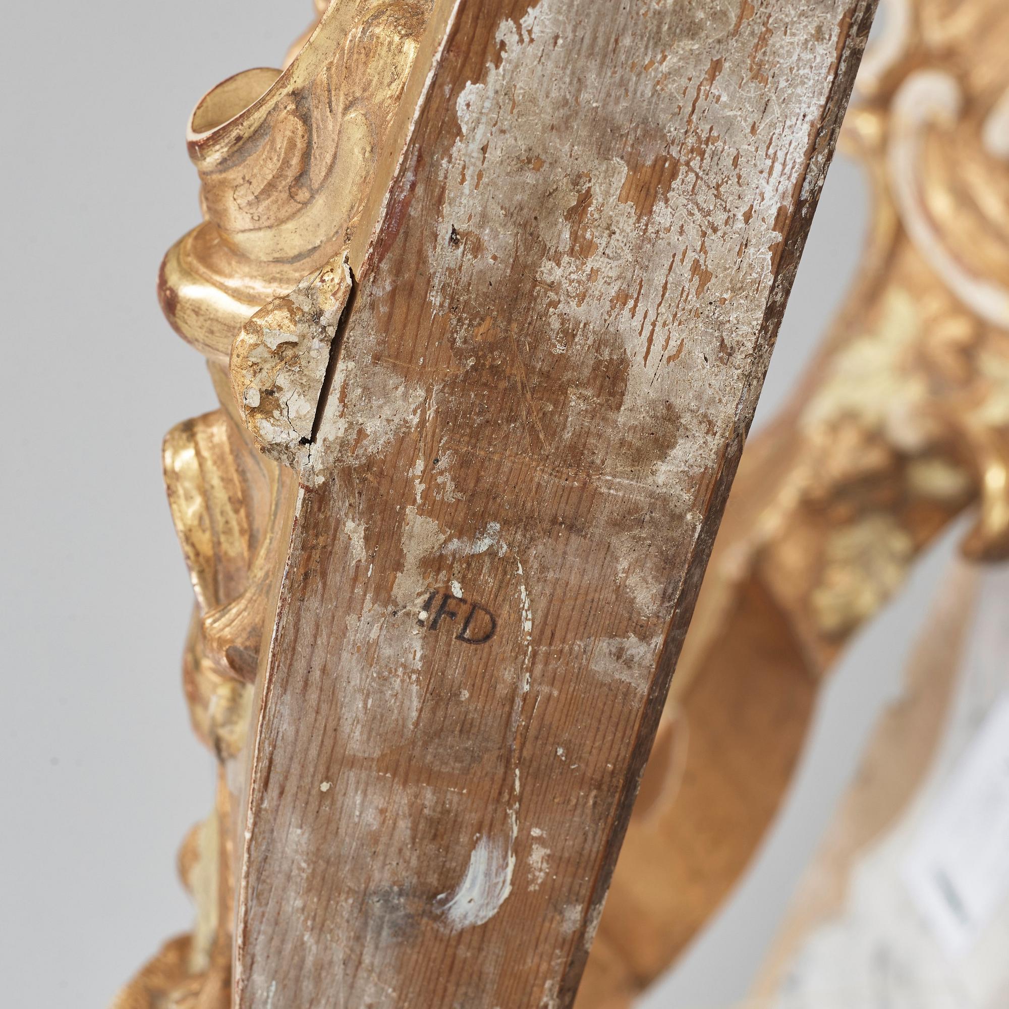 A Swedish Rococo 18th century console table by Adam Flodin, master 1758.