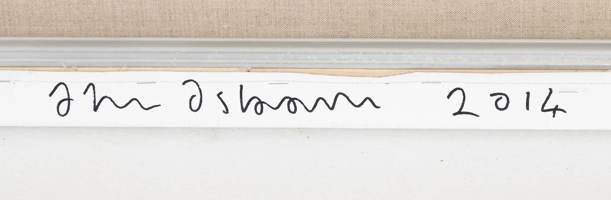 Oliver Osborne, silkscreen and acrylic on linnen, diptych. signed and dated 2014 verso.