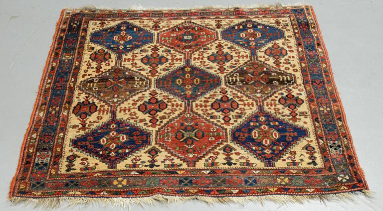 A rug, semi-antique Afshar, ca 136 x 120 cm.