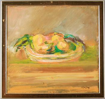 IVAR MORSING, olja på duk, uppklistrad på pannå, signerad.