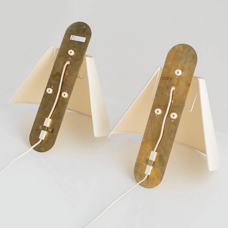 Vägglampor, ett par, Bergboms, sent 1900-tal.