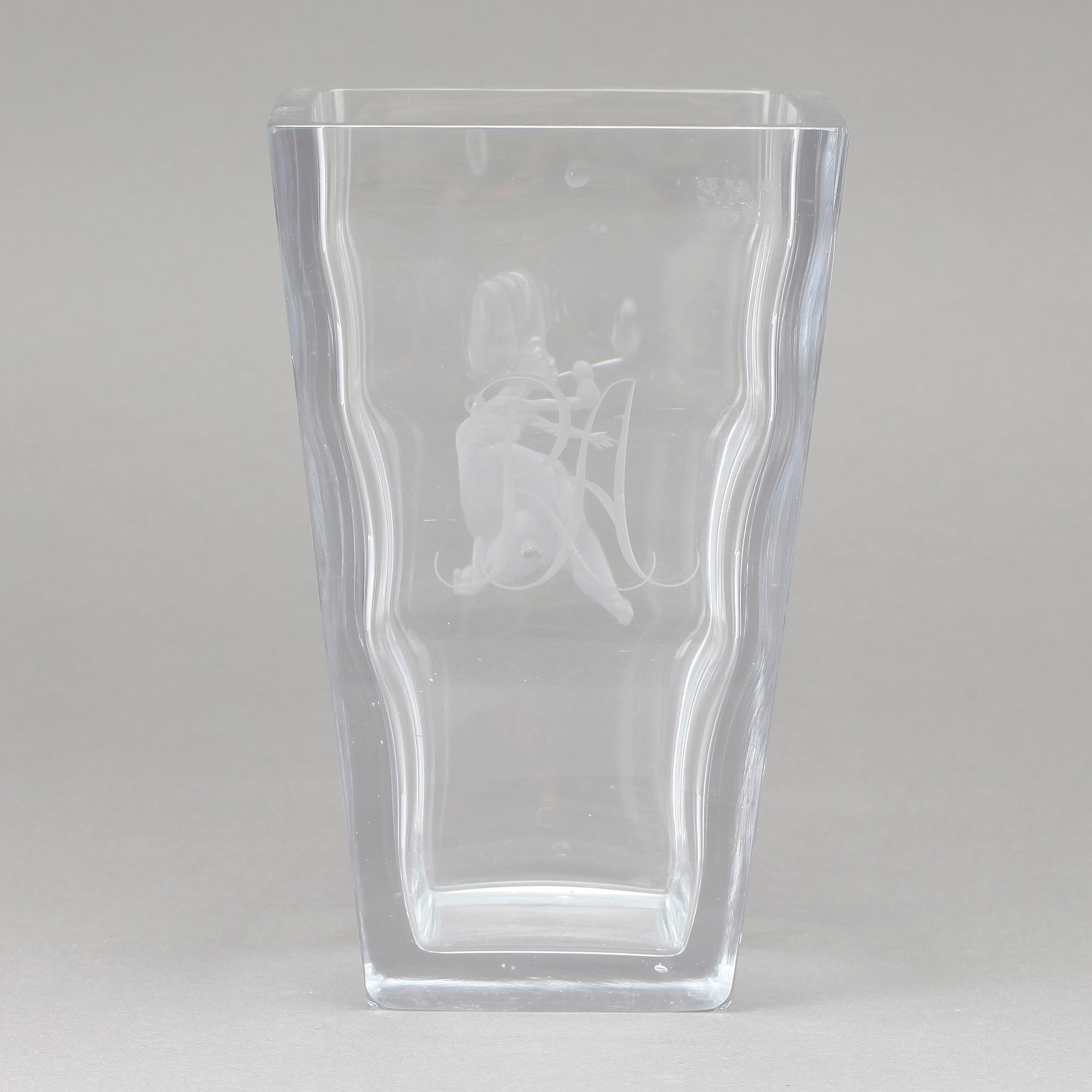 VAS, glas, Vicke Lindstrand, Orrefors.