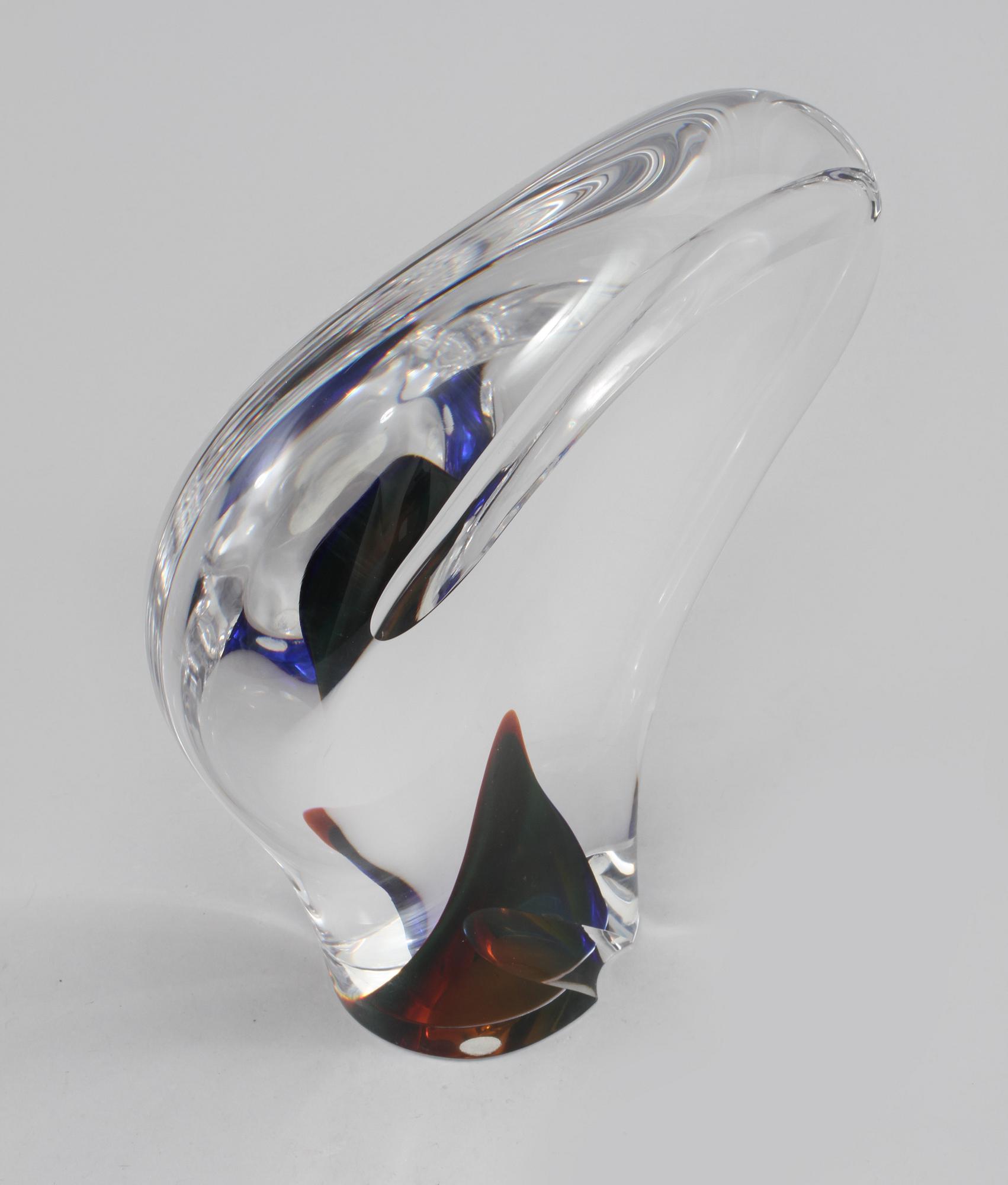 GÖRAN WÄRFF, glas, objekt, Kosta Boda, unik, signerad.