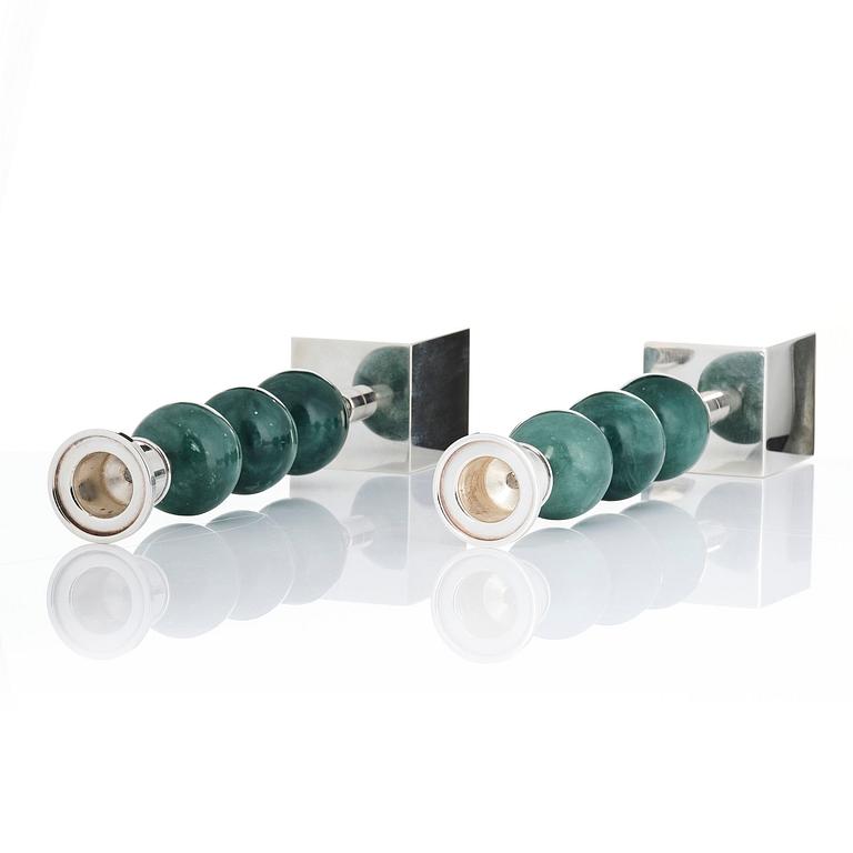 Sigurd Persson, Candlesticks, a pair, “Tre Kulor”, Sigurd Persson Design.