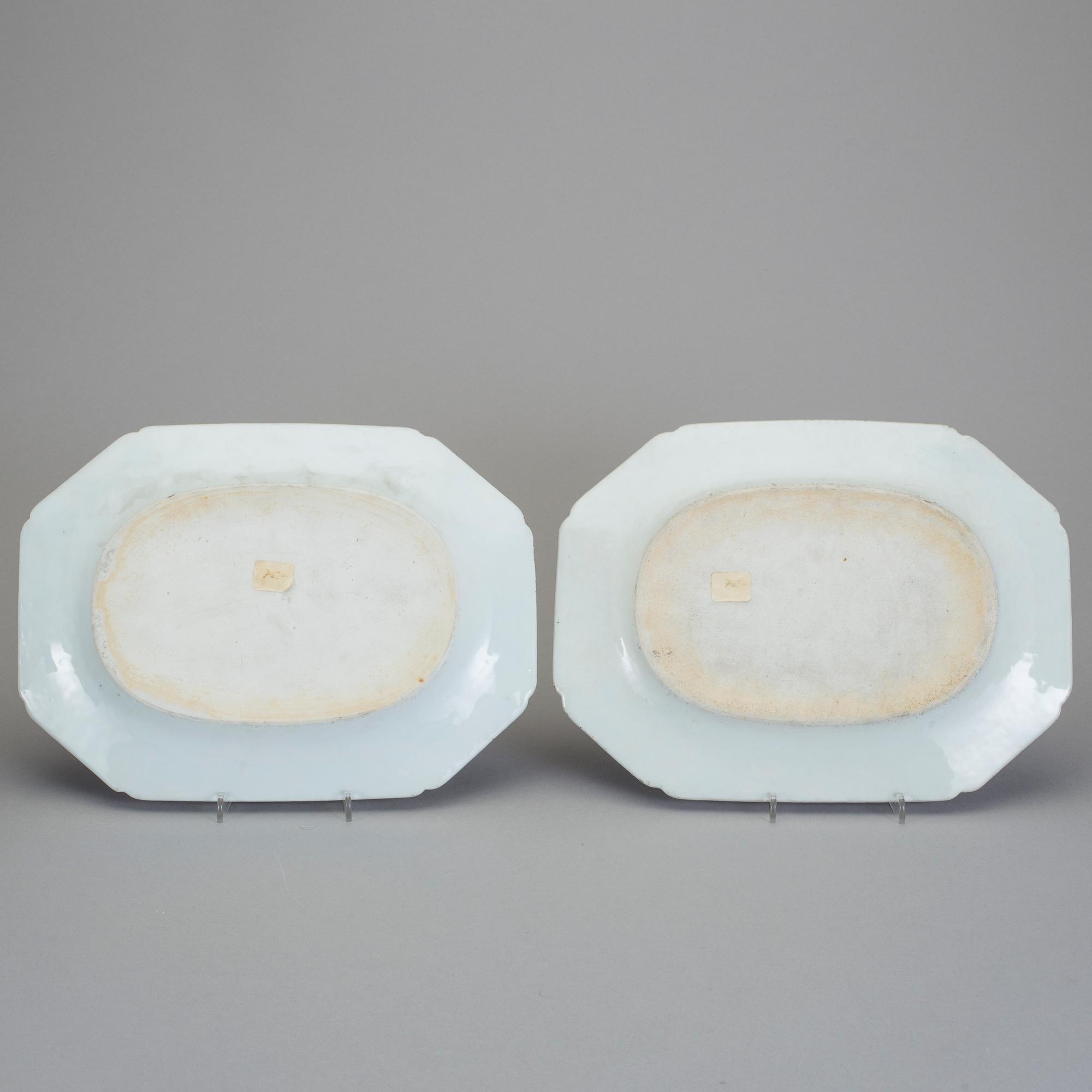 FAT, 3 stycken, porslin, Kina, 1800-tal.