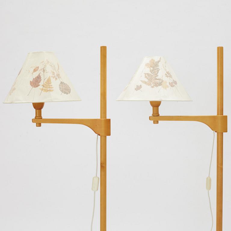 Carl Malmsten, a pair of 'Staken' floor lamps.