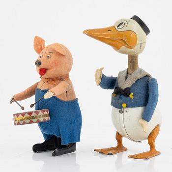 Two Schoco toys, Germany, 1930's/40's.