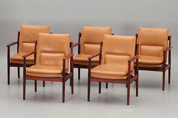 KONFERENSMÖBEL, 16 delar, Arne Vodder, Sibast Furniture, Danmark, 1900-talets andra hälft.