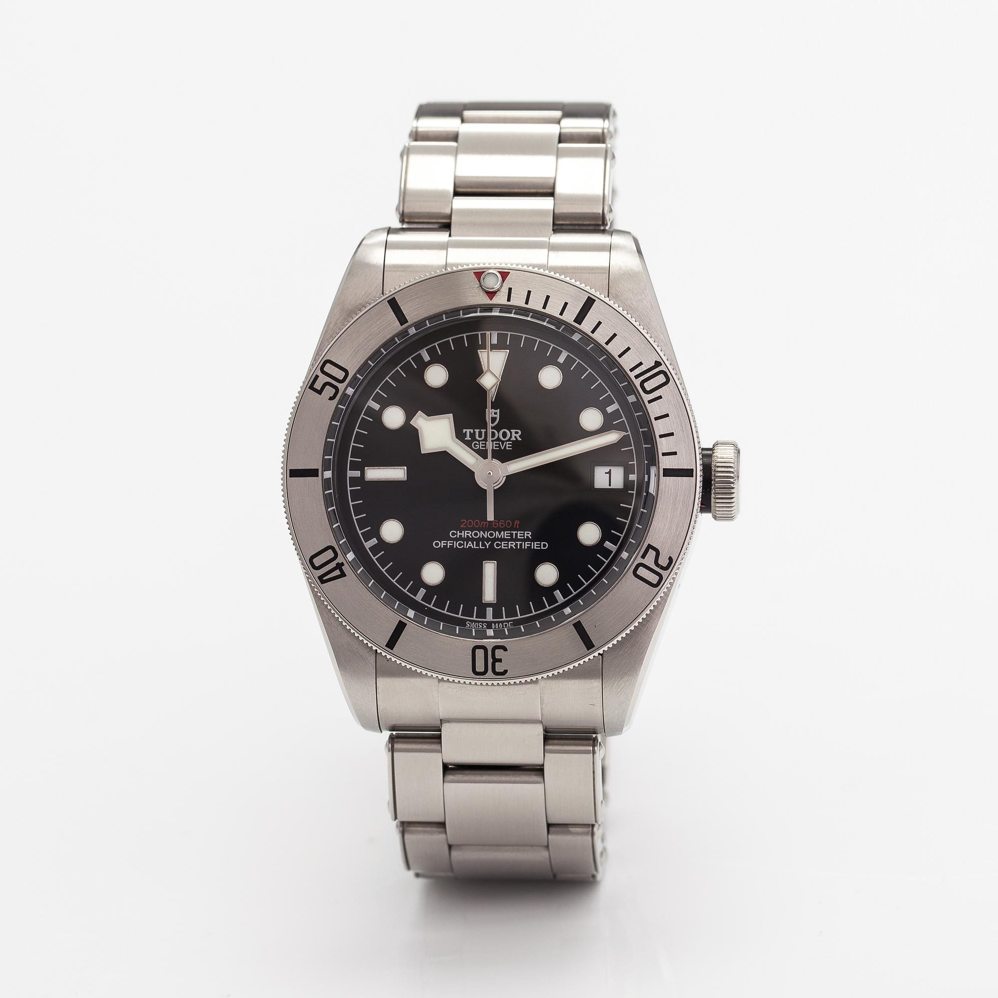 Tudor, Black bay, 200m, armbandsur, 41 mm.