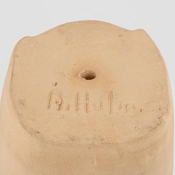 Åke Holm, three earthenware figurines, signed.