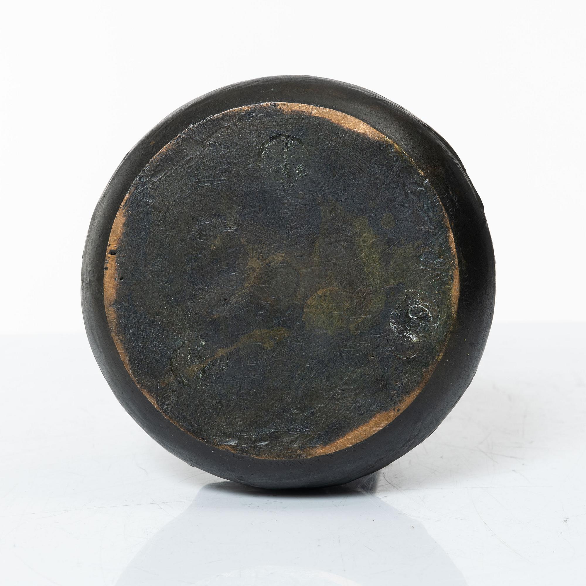 Emy Wahlström, vas, jugend, AB Hugo Elmqvist gjuteri, Stockholm, tidigt 1900-tal.