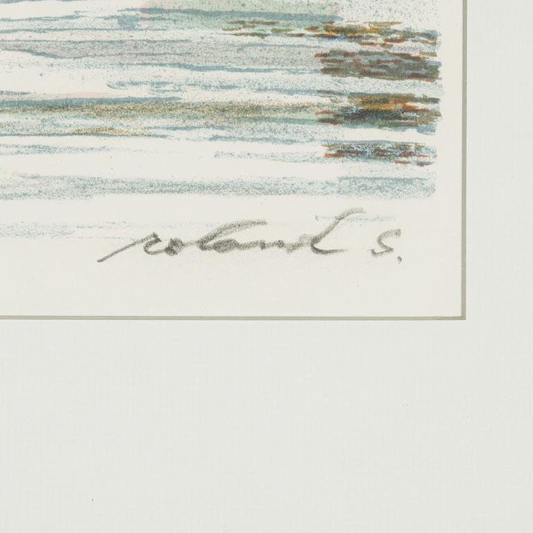 Roland Svensson, lithograph in colours, signed 293/350.