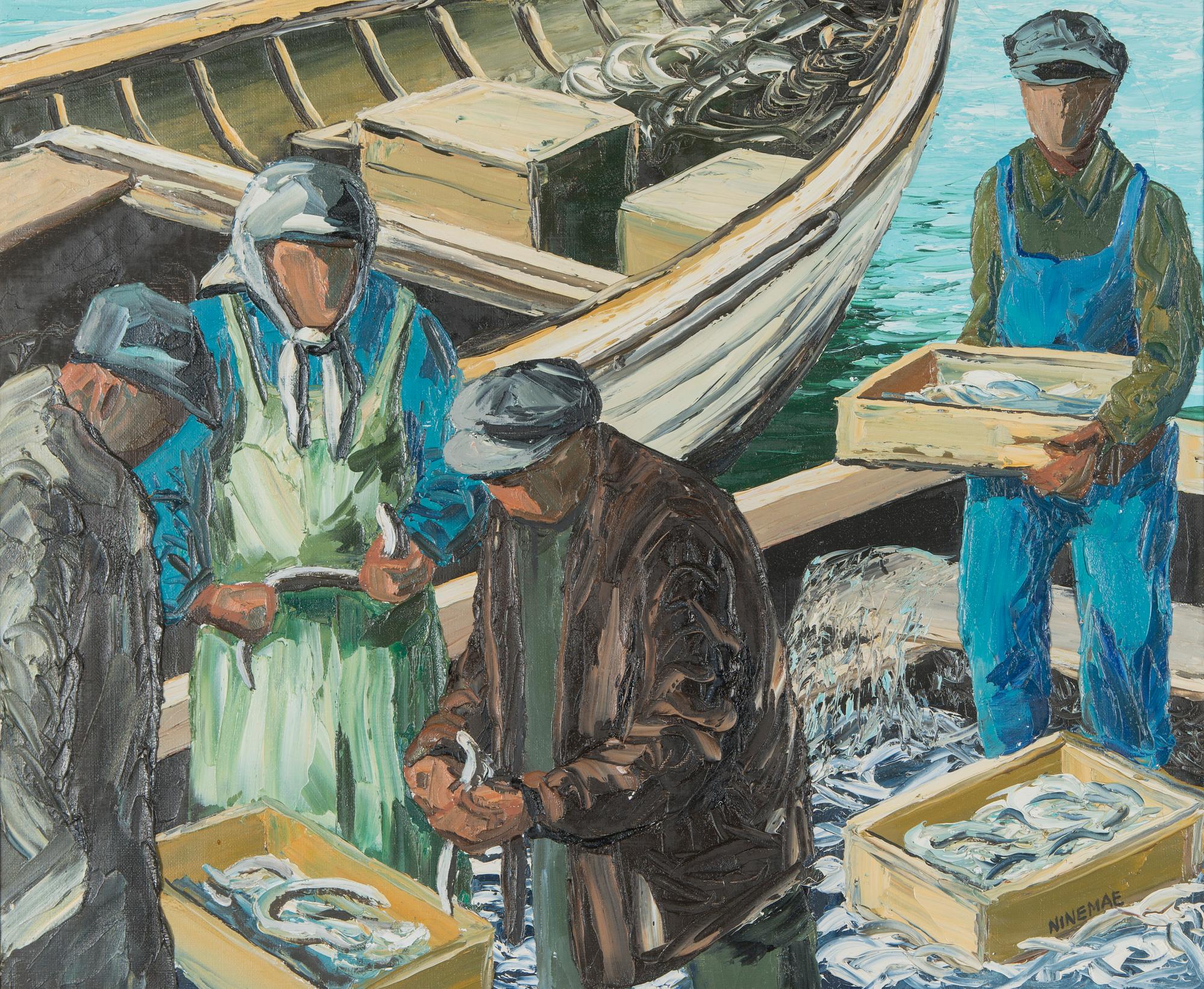 Boris Ninemae, "Riklig ålfångst".