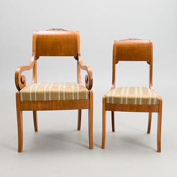 A set of 7 piece Biedermeier sofa suite, 1920s.