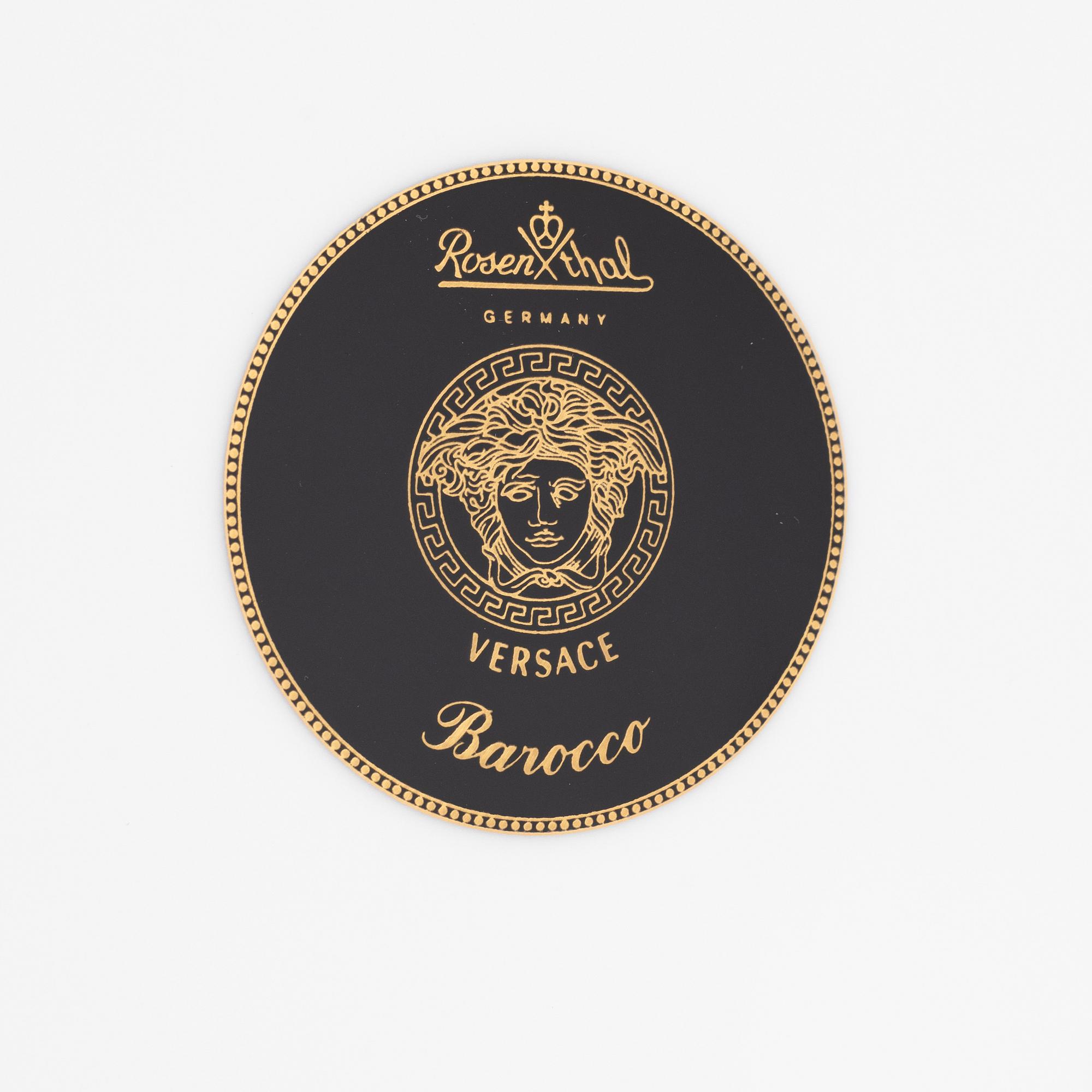 Versace, a set of 7 porcelain plates, Rosenthal.