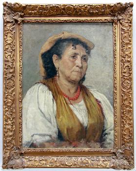 Hildegard Thorell · HILDEGARD THORELL, olja på duk. Otydl sign.