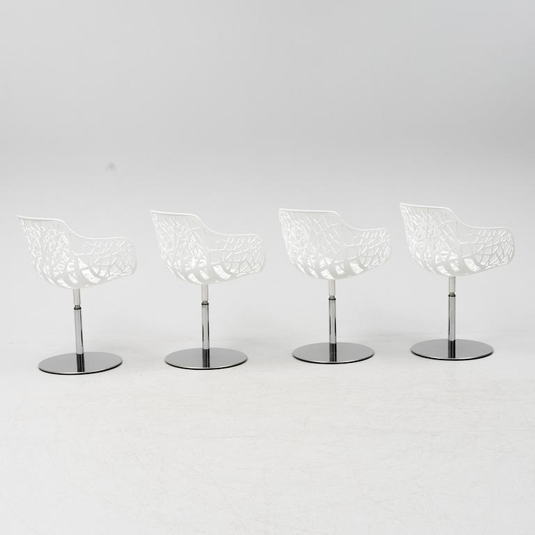 Karmstolar, 4 st, "Forest", Fast Design, Italien, 2000-tal.