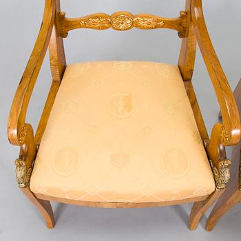 A pair of Baltic Empire armchairs from first half of the 19th century.