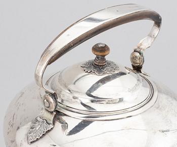 JOHAN FREDRIK BIÖRNSTEDT, a silver teapot, Stockholm 1816-17.