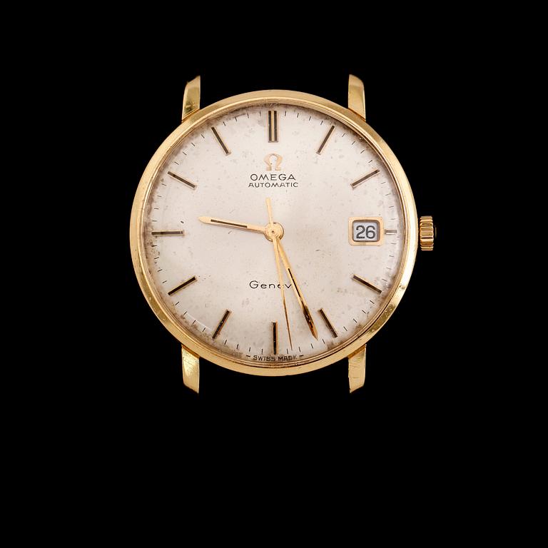 ARMBANDSUR, 18 k guld, Omega Automatic, Genève, 1960-tal.