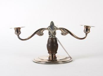 KANDELABER, art decostil, nysilver.