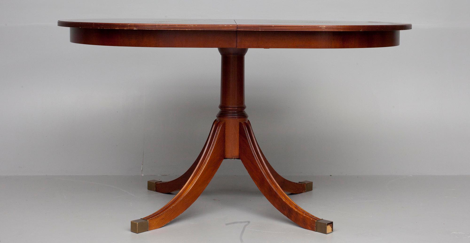 MATBORD samt STOLAR, 8 st, empirstil, 1900-talets slut.