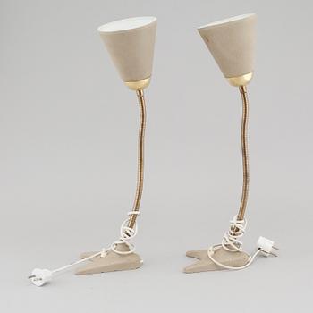 A pair of table / wall lamps by EWÅ, mid 20th century.