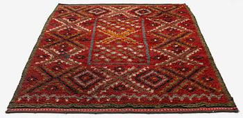 A knotted pile bed cover c. 205 x 134 cm, Finland, mid to the second half of the 19th century.