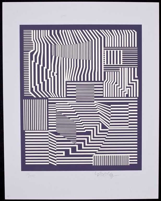 VICTOR VASARELY, mapp med 7 färgserigrafier, signerade o numrerade 131/250.