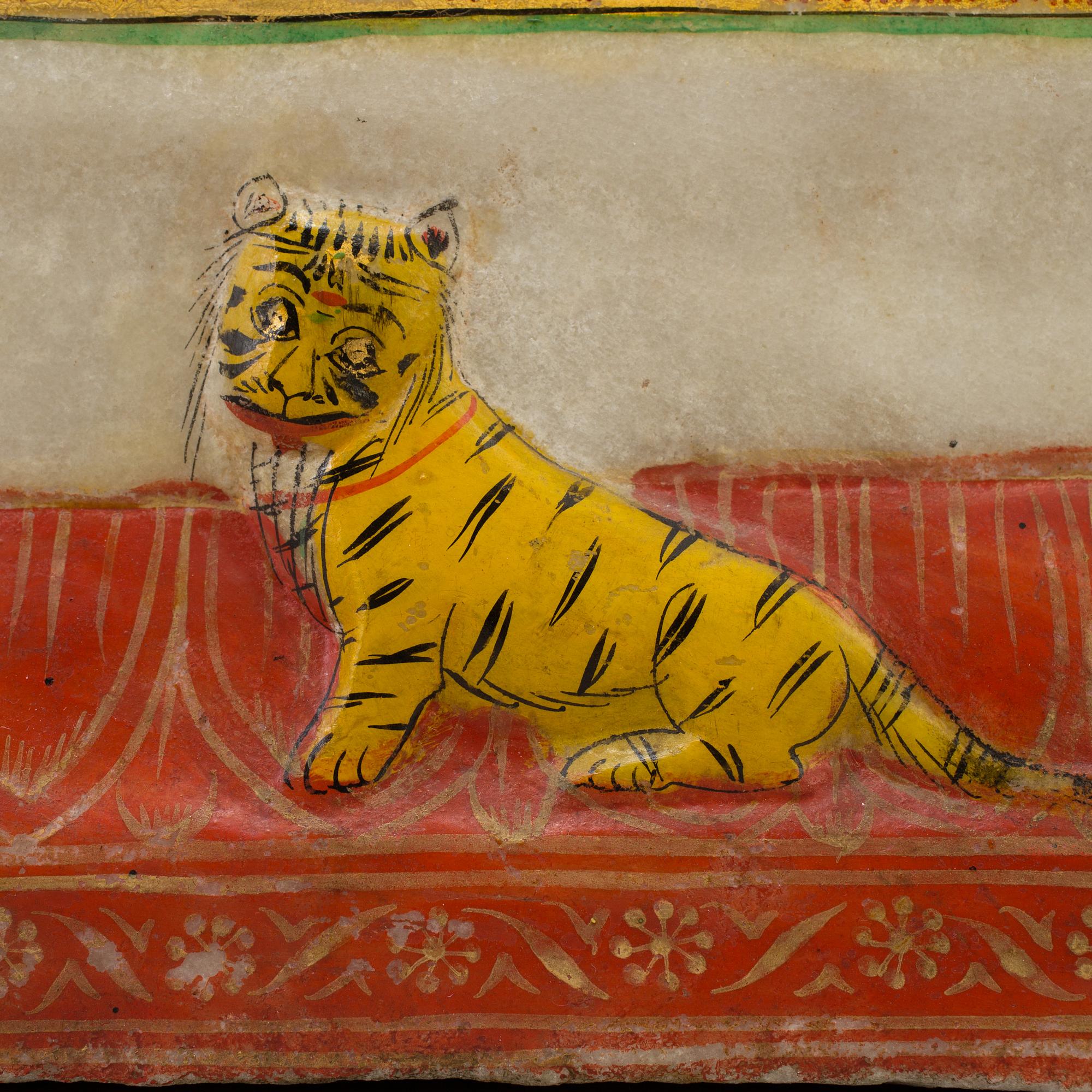 An alabaster sculpture of a deity, India, 20th Century.