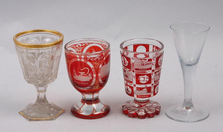 GLAS, 4 st. Bl.a Böhmen. 1800-tal.