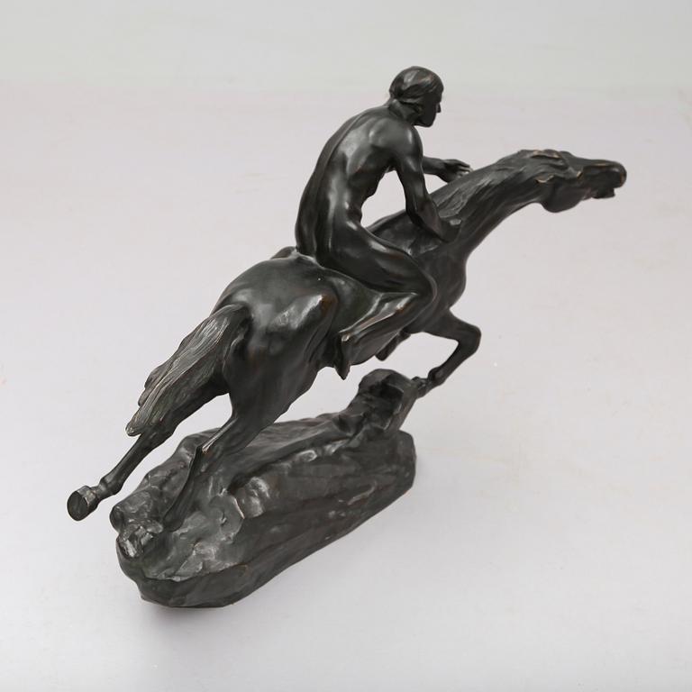 HEINRICH SPLIETH, skulptur, brons, signerad Splieth, 1919, W Nürnberg, Berlin S42.