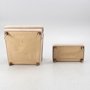 Armchair with footstool, model "Charles", Jio Möbler.