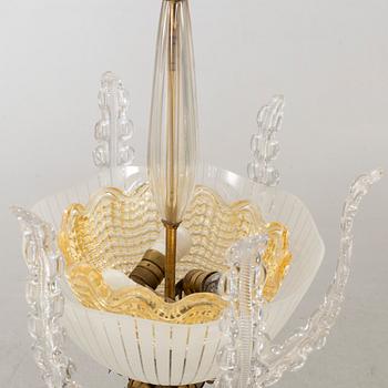 FRITZ KURTZ taklampa Orrefors möjligen 1940/50-tal.