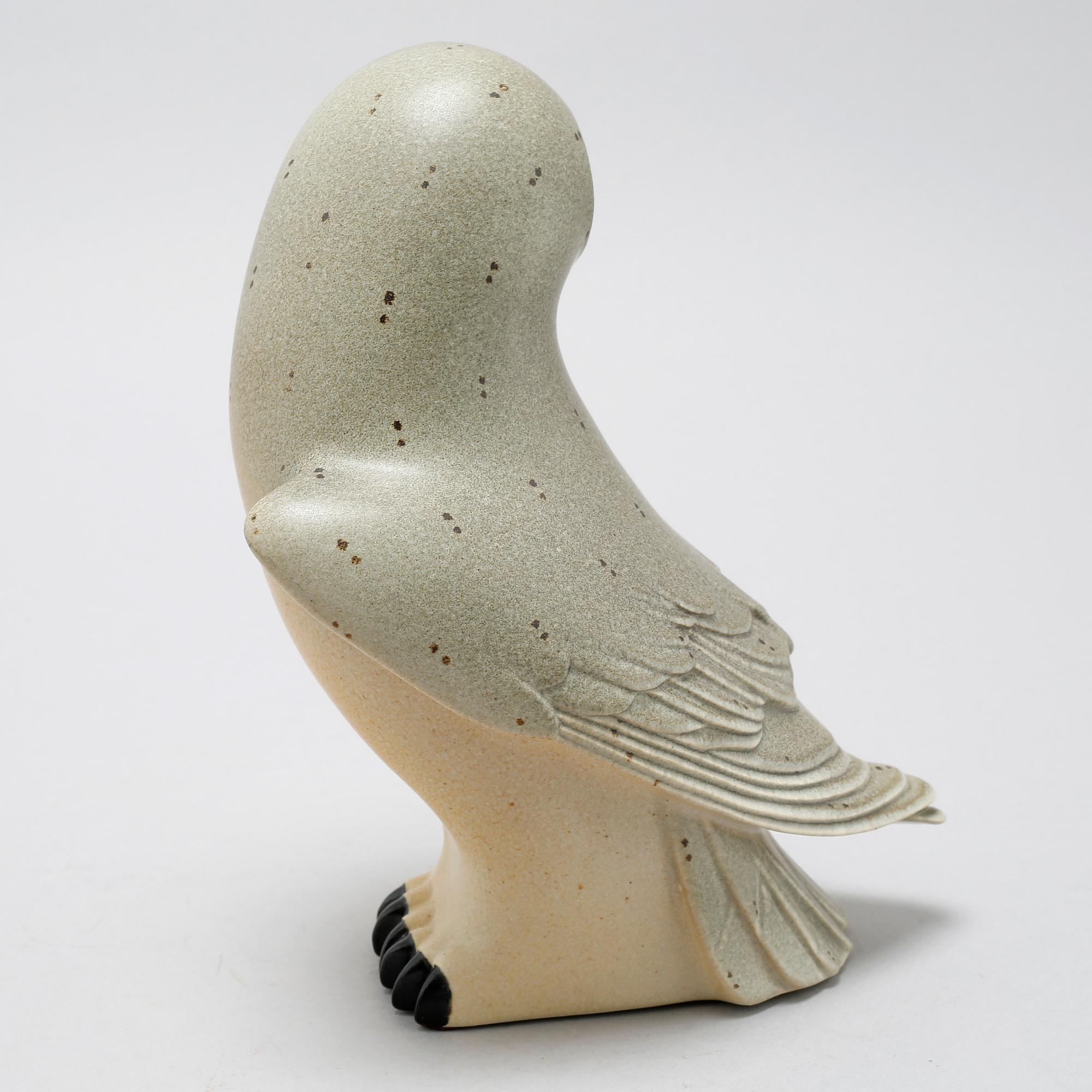 Three stoneware figurines by Gustavsberg, from the late 20th century.