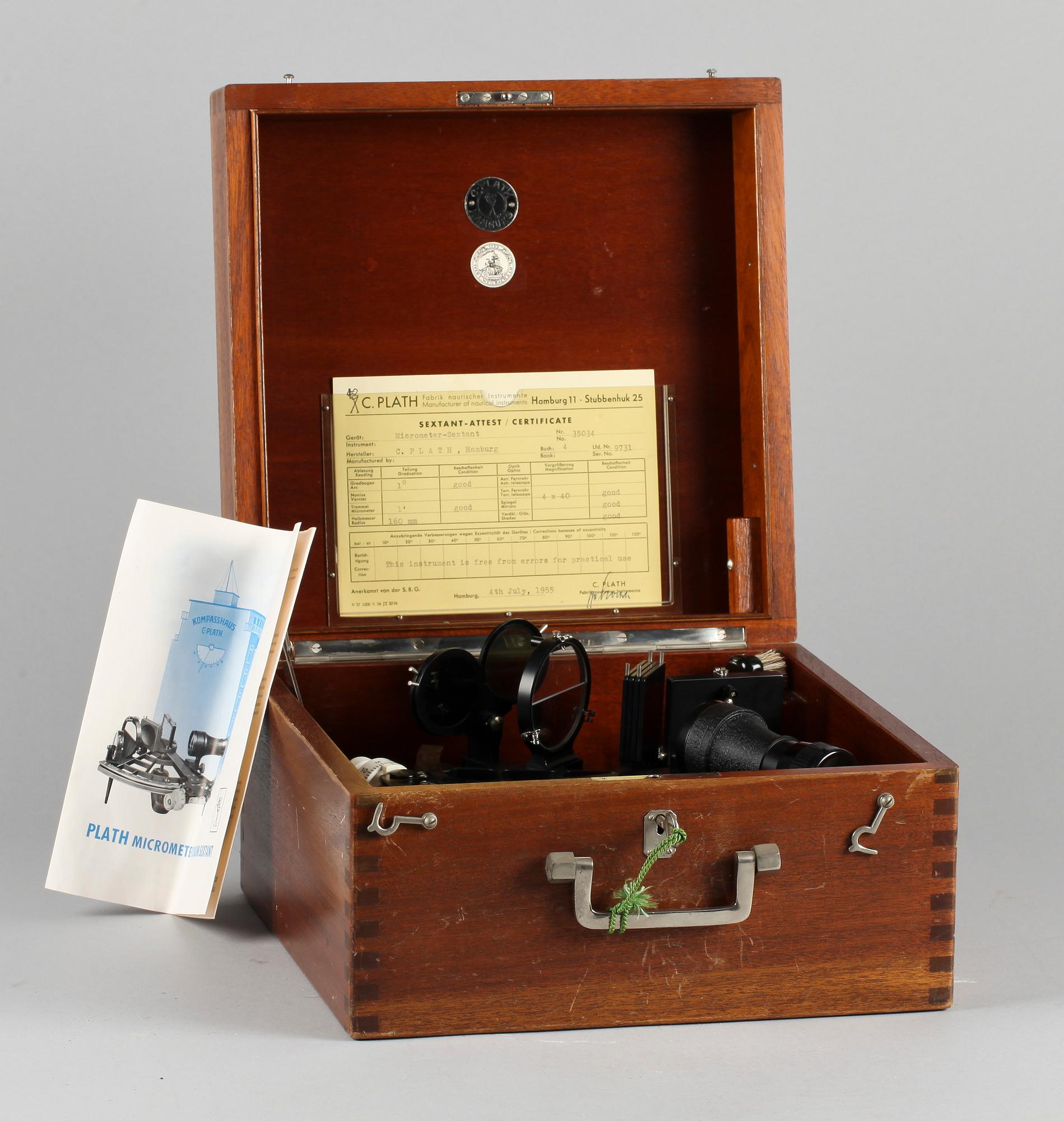 SEXTANT, C.Plath, Hamburg, 1900-talets mitt.
