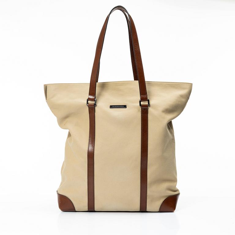 Burberry, A bag and a scarf.