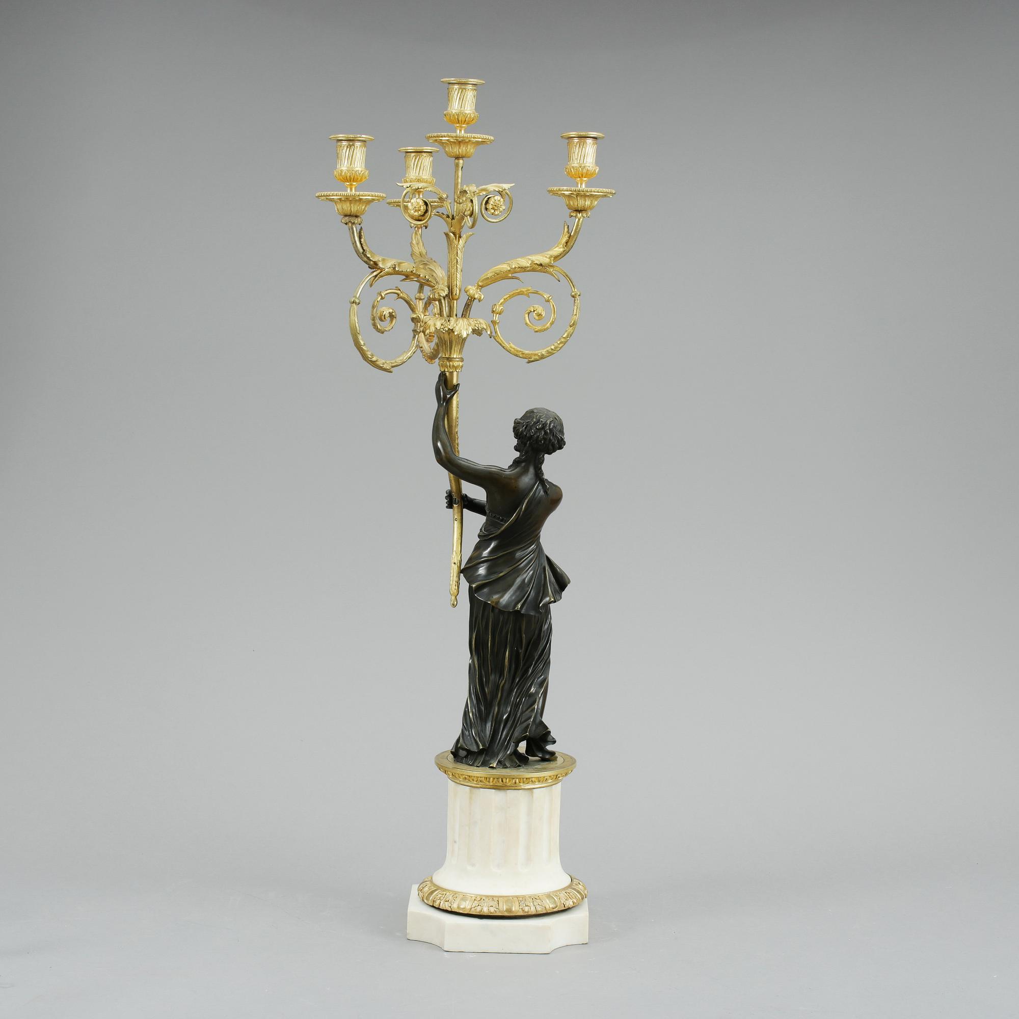 KANDELABER, Louis XVI-stil, 1800-tal.