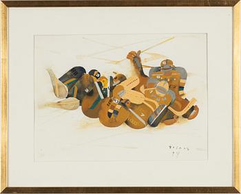 Stanislaw Zoladz, gouache, signed and dated -94.